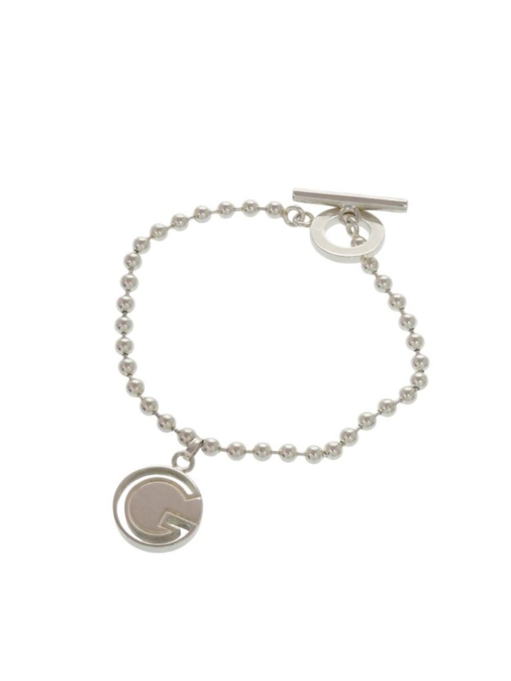 Gucci Charm Ball Chain Bracelet 925 Sterling Silver